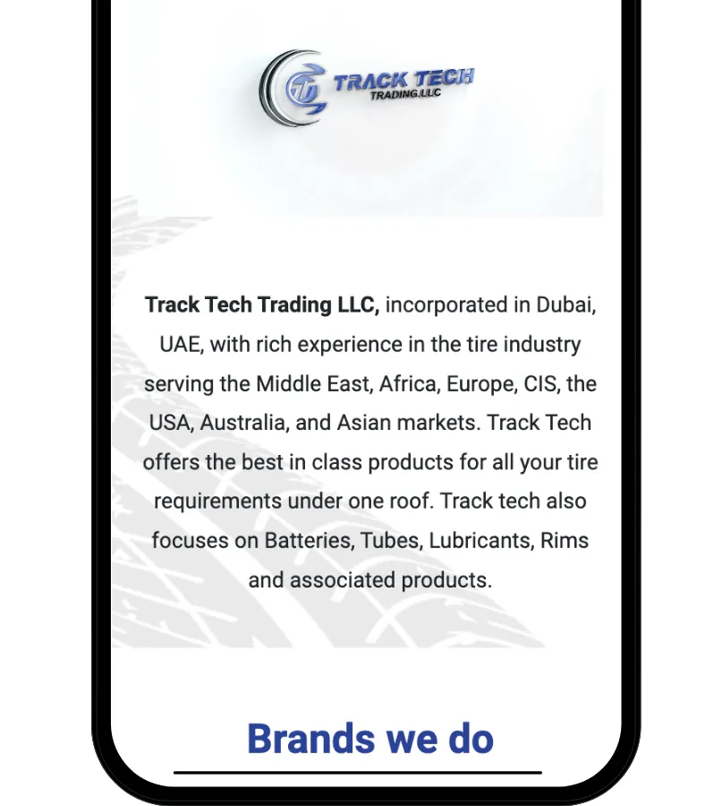 Track Tech LLC Website Screenshot